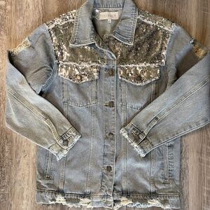 Sequin Denim Jacket